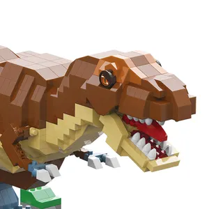 MoYu, novedad, Uds. 1305, bloques de construcción DIY, dinosaurio Jurásico, Mini bloques de animales compatibles con Legos