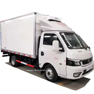 4X2 Chinese Dongfeng Gloednieuwe Mini 1 Ton 1.5 Ton Diesel Xps Geïsoleerde Koelkast Bestelwagen Vrachtwagen