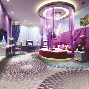 <span class=keywords><strong>Tapis</strong></span> d'hôtel commercial <span class=keywords><strong>de</strong></span> qualité supérieure en laine/nylon jacquard, antidérapant, à poils longs, motif floral épais, pour l'hôtellerie - Product Image 1