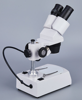 E2040-C Zoom Stereo Microscope Binocular with WF10x Eyepiece 2x-4x Objective Top & Bottom LED Illumination