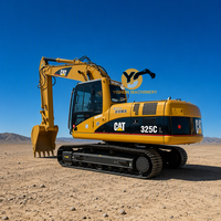 Excavatrice d'occasion en bon état Yishun, Chine, 25 tonnes, excavatrices Caterpillar d'occasion, excavatrice CAT325CL d'occasion à vendre