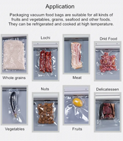 Rouleaux et boîte de sac de scellage sous vide d'emballage en plastique gaufré de qualité alimentaire 300x400 personnalisé