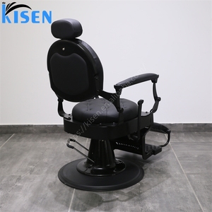 Kisen Luxury Synthetic <b>Leather</b> Modern Vintage <b>Reclining</b> Barber <b>Chair</b> for Barber Shop Salon Furniture Spa - Product Image 5