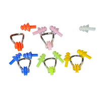 Clip nasal de natation multicolore, bouchons nasaux de natation avec gel de silice imperméable pour enfants et adultes