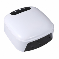 Lampe à ongles UV LED professionnelle à double source lumineuse, séchage rapide du vernis gel, 3 minuteurs, capteur intelligent, équipement de manucure