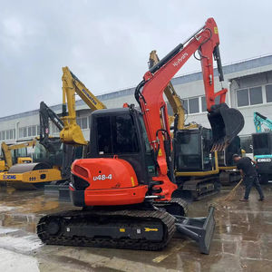 Mini-excavatrice U48-4 à vente chaude, moteur de marque Kawasaki de haute qualité, poids opérationnel de 5 tonnes, pompe, excavatrices d'occasion de marque japonaise - Product Image 1