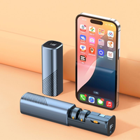 Microphone Lavalier Sans Fil pour iPhone et Android, Micro Cravate pour Enregistrement Vidéo avec Étui de Charge - Mini Microphones à Clip