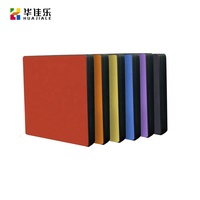 Panneau stratifié compact phénolique à grain de bois ignifuge HPL 12 mm, couleur personnalisée, cloison intérieure pour toilettes
