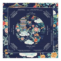 Tapis de table de mahjong de luxe en caoutchouc épaissi et silencieux, style américain, avec motif Forêt de Paons, d'inspiration chinoise et d'aspect antique, pour le poker