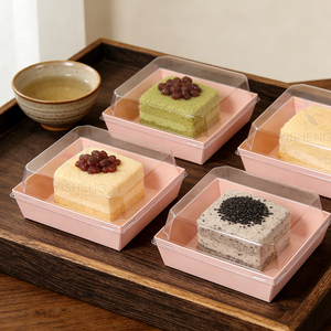 Cajas de Papel Desechables Marrones para Charcutería y <span class=keywords><strong>Donuts</strong></span>, Contenedores de Alimentos para Llevar, Cajas de Panadería con Ventana, Bandeja para Sushi con Tapa - Product Image 5