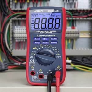 Multimètre numérique professionnel robuste à 6000 comptes, précision 0,01 %, auto-étalonnage, testeur de tension CC 1000 V, ohmmètre - Product Image 1