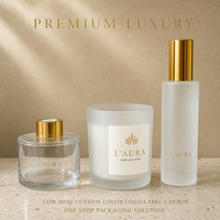 Ensemble de flacons pompe pour bougies, flacons de lotion et crème, options de couleurs personnalisées, logo personnalisé, vente en gros, décoration intérieure, cadeau, par un fabricant de qualité supérieure