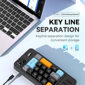 19-key macro joystick dual roller RGB full-key hot-swappable wired mechanical <b>keyboard</b> - Product Image 1