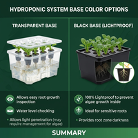 Boîte de culture hydroponique extra-large, jardinière d'intérieur polyvalente, système de jardinage domestique sans produits chimiques