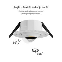 Plafonnier LED Rond Encastré Ultra-Mince Sans Cadre Dimmable pour Maison, Hôtel et Usage Commercial 5W 7W 10W 15W 20W