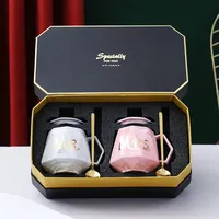 Cadeaux de mariage uniques pour couple, tasses personnalisées Mr et Mme, tasses à café en marbre pour la mariée et le marié, ensemble cadeau