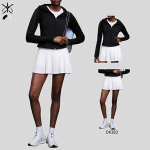 Veste cardigan décontractée pour <span class=keywords><strong>femme</strong></span>, chaude, ajustée, polyvalente, pour l'automne/hiver, idéale pour le sport et les activités de plein air, avec fermeture éclair et capuche - Product Image 4