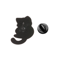 Lot de badges en émail Chat de dessin animé, motifs chatons multi-expressions, pour vêtements, sacs à dos et décorations