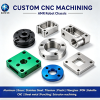 Châssis de renforcement pour robot AMR usiné sur mesure par CNC, raccords métalliques structurels OEM pour robots mobiles automatisés d'entrepôt