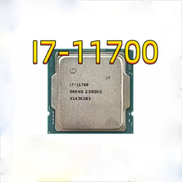 New Core I7 11700 Fourteen-Core Desktop CPU 2.5GHz LGA1200 16MB L3 Cache 6MB L2 Cache 128GB Max Memory 65W TDP