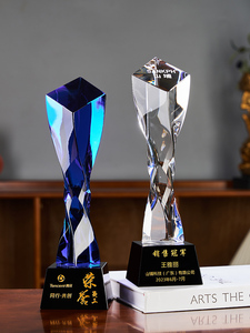 Ehre von Kristall bunten Kristalls tern benutzer definierte Design-Trophäen und Auszeichnungen Rohlinge Gravur Kristall <span class=keywords><strong>Award</strong></span> Trophäe - Product Image 2