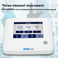 WEIAI Kit de test de qualité de l'eau de laboratoire 0.002pH digital 8 en 1 Multi Parameter TDS Sali Resistivity ORP DO Temp pH Conductivity Meter