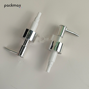 28-tooth electroplated long nozzle snap-on press pump head — for hand soap, shower gel & shampoo, hotel use - Product Image 5