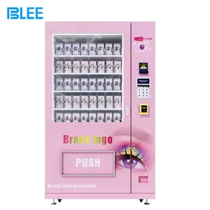 Máquina expendedora combinada de cosméticos de belleza automática Popular máquina expendedora de pestañas de pelo de Perfume rosa