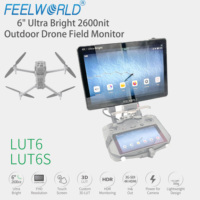 Monitor FEELWORLD LUT6 de 6 Pulgadas y 2600nits HDR para Cámara DSLR con HDMI 4K, Waveform, Personalización de LOGO, Directo de Fábrica OEM para Estudio de Cine