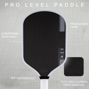 ไม้พายเบน จอห์นส์ รุ่นซิกเนเจอร์ ไฮเปอร์ริออน โปร ไอวี ปี 2025 ผลิตจากคาร์บอนไฟเบอร์ T700 แบบดิบ ขนาด 14 มม. 16 มม. รุ่น Gen4 ลายรังผึ้ง ได้รับการรับรองจาก USAPA เพื่อการควบคุมที่ดี - Product Image 2