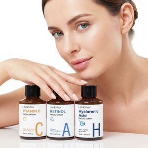 Set Personalizzato <span class=keywords><strong>di</strong></span> Lusso per la Cura del Viso Giorno e Notte Sbiancante Illuminante Anti-rughe Anti-età con Acido Ialuronico Vitamina C Retinolo Siero Viso - Product Image 1