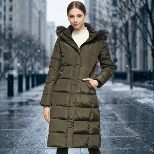 Fashion Cropped Hooded Reversible Waterproof Women's Puffer <b>Jacket</b> Winter Thickened - Product Image 2
