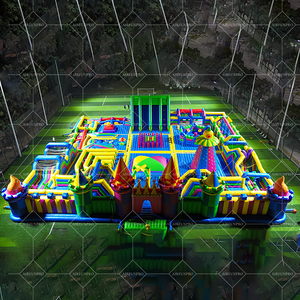 Château gonflable géant commercial pour intérieur/extérieur, aire <span class=keywords><strong>de</strong></span> jeux, parc d'attractions - Product Image 1