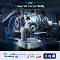 Kamera Konferensi Video Zoom 20X dengan Pengontrol Joystick HD-MI LAN untuk Streaming Langsung PTZ untuk Acara Gereja, Konser, dan Olahraga