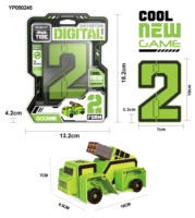 Juego de Juguetes Educativos de Matemáticas DIY, Bloques de Números Transformables de Plástico, Robot Digital, Coche de Ingeniería, Gran Venta 2025