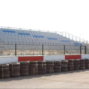 Silla de asiento abatible para estadio de plástico con puntal de acero para blanqueador al aire libre Neptune - Product Image 1