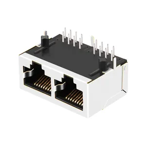 ARJM12A1-805-AB-EW2-conectores rj45, 1x2, 8P8C, 2,5G, ethernet, RJ45, conector pcb hembra modular