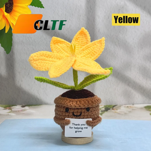 Adorable Planta de Lirio Tejida a Crochet, Flores de Crochet, Regalo de Agradecimiento, Regalo para el Día de la Madre, Regalo para Apreciar a la Maestra, Flor de Crochet - Product Image 3