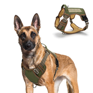 Arnés Táctico para <span class=keywords><strong>Perro</strong></span> <span class=keywords><strong>de</strong></span> Tela Oxford, Chaleco <span class=keywords><strong>de</strong></span> Entrenamiento Ajustable con Sistema MOLLE y Parches <span class=keywords><strong>de</strong></span> Gancho y Bucle para <span class=keywords><strong>Razas</strong></span> Grandes/Medianas - Product Image 2