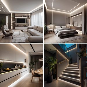 24V không thấm nước điều khiển cảm ứng Dimmable COB <span class=keywords><strong>LED</strong></span> 5 mét kỳ nghỉ trang trí dải ánh sáng với năng lượng chứng nhận Sao cao CRI 90 - Product Image 6