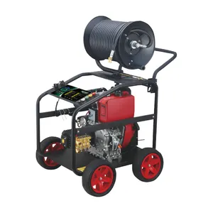 Professional machine head parts commercial 170bar gasoline pressure washer Pipe cleaning machine high pressure cleaner