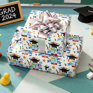 White color printed graduation season gift wrapping <b>paper</b> customizable gift wrapping <b>paper</b> graduation gift wrapping <b>paper</b> - Product Image 3