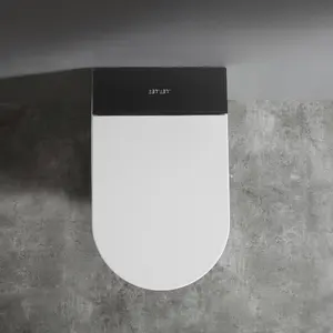 Wall Hung Toilet Wall Hung Smart Toilet With Concealed Cistern Heated Seat Intelligent Wall Mounted Toilet