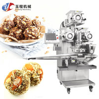 Nouvelle machine à encruster les boules énergétiques à triple trémie automatique 220V, en acier inoxydable 304, haute productivité, multifonctionnelle pour les snacks