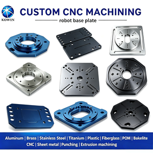 Plaque de base d'installation de robot en aluminium 6063 7075 usinée sur mesure par CNC, base de positionnement de précision pour poste de travail de robot mobile <span class=keywords><strong>AGV</strong></span> - Product Image 2