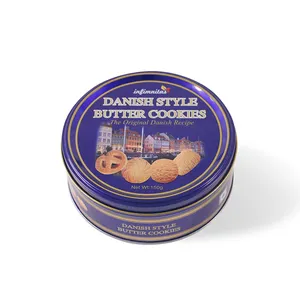 Wholesale Danish Butter Cookies Biscotti Halal Butter Cookie In Tins