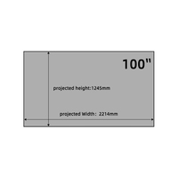 Écran de projection pour cadre photo de 100 pouces, matériau Fresnel, courte focale, écran dur anti-lumière