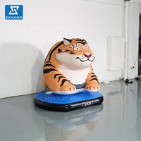 Modèle de tigre gonflable personnalisé en peluche, modèle d'animal gonflable pour la décoration d'événements en plein air et la publicité