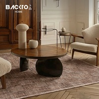 Tapis tufté turc importé BACKTO pour salon, style romantique turc, pour canapé, table basse, couverture de chevet, motif floral de luxe léger