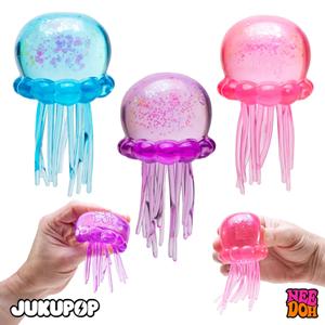 Needoh Jellyfish Glitter Squishy Fidget, Giocattolo Sensoriale Antistress per Bambini e Adulti, Supporto per l'Ansia - Product Image 2
